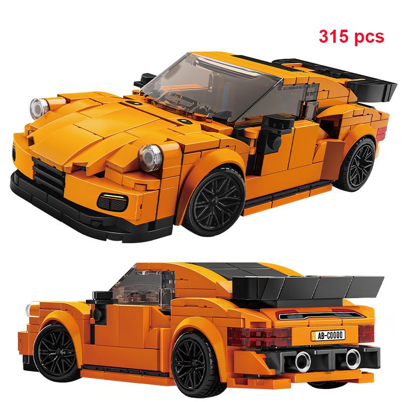 Creative MOC Car City Racing Vehicle Retro Speed Car Rally Building Blocks Bricks Ornament Toys For Kids Adults Birthday Gifts