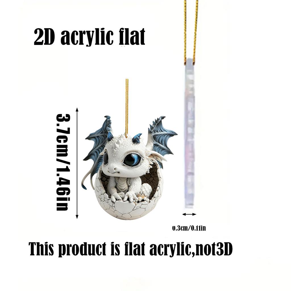 24 Pieces Per Set of Christmas Blind Box Acrylic Dragon Pendants, Christmas Arrival Calendar Blind Box Christmas Tree Pendants