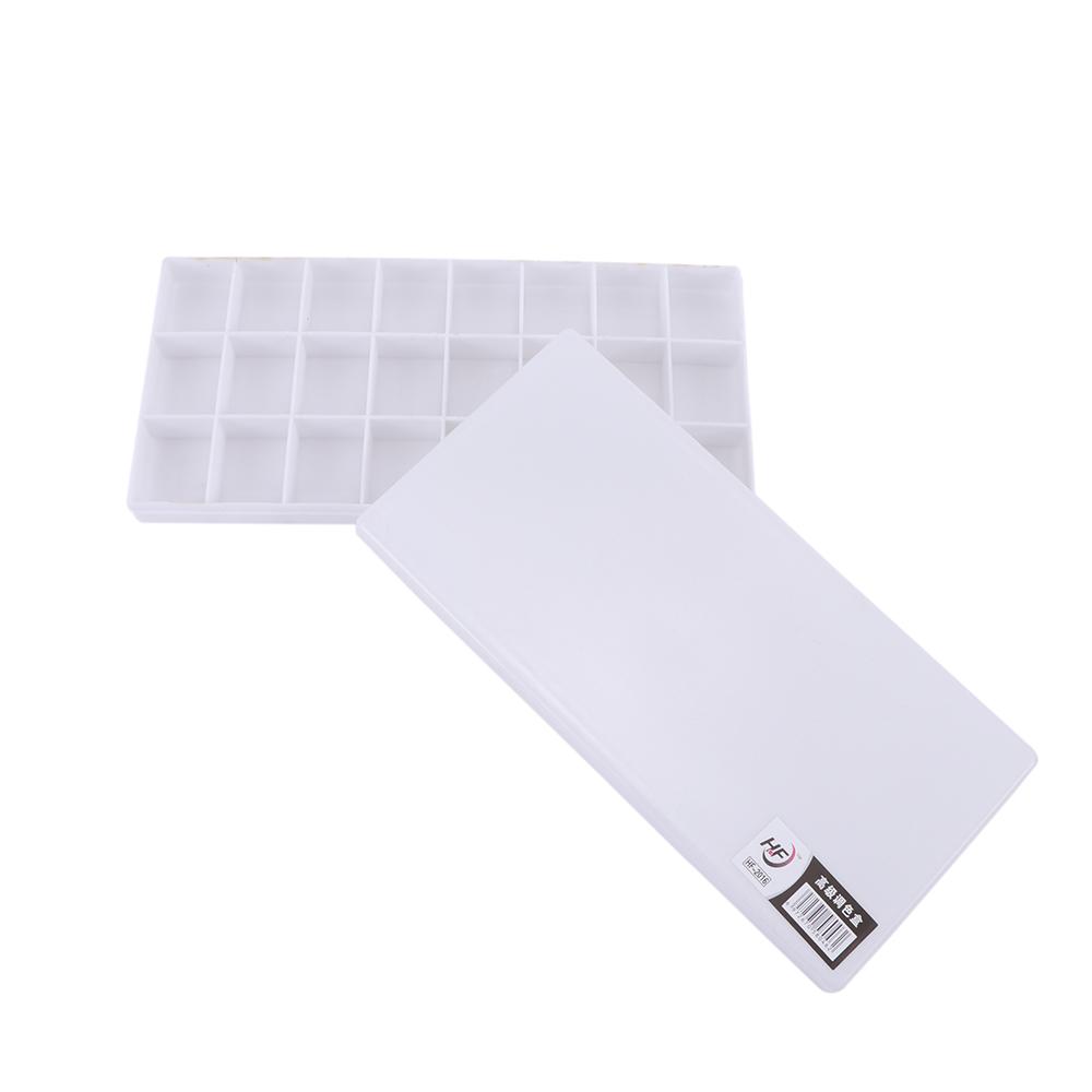 With Covers 24 Grids Gouache Acrylic Painting School Student Watercolor Grid Color Palette Drawing Painting Supplies
