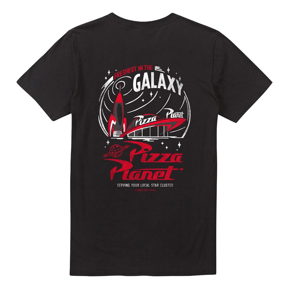 Toy Story Unisex Adult Pizza Planet Freshest Back Print T-Shirt
