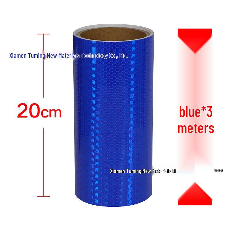 Night Safety Anti-Collision Reflective Strips - Traffic Warning Stickers with Microprismatic Film