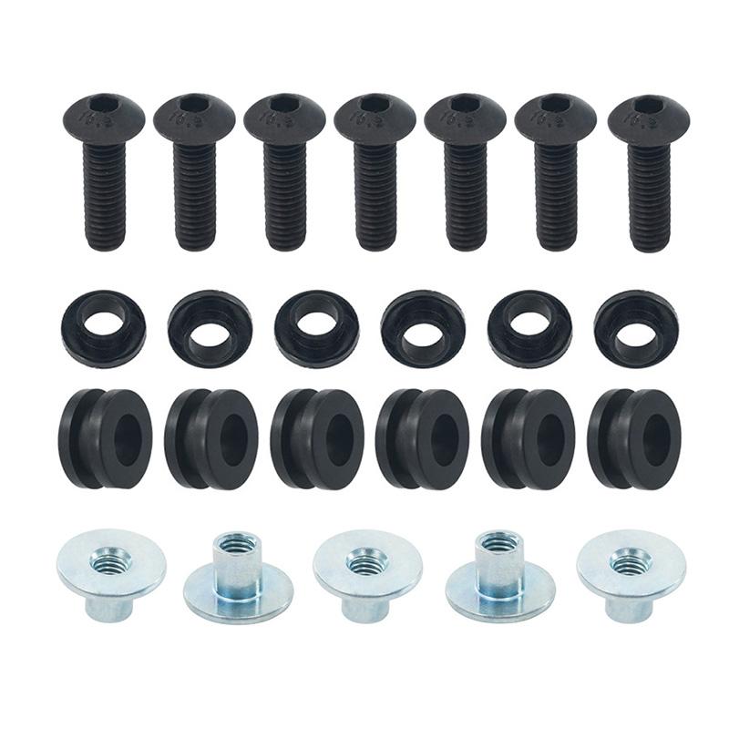 For Suzuki GSX1300R Hayabusa 1999-2007 1 Set Motorcycle Fairing Bolts Kit Black Fairing Bolt Kit