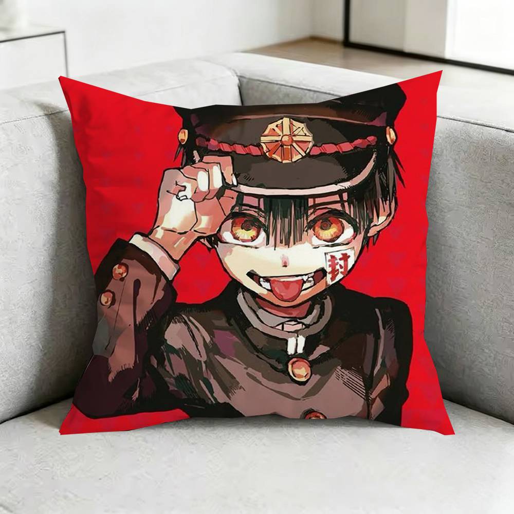 ToiletBound Hanakokun Manga Pillow Case Square DoubleSided Sofa Cushion Cover Bedroom Bedside Pillow Gift