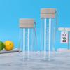 Water bottle double cover frosted plastic cup large capacity with tea leak sports kettle outdoor portable with lifting rope cup wholesale