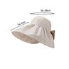 Women's Summer Foldable Solid Color Fisherman Hat Women's Sunscreen Sun Hat