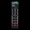 Dahua 8-Port 100M Unmanaged Industrial PoE Switch with 4 Gigabit Optical Uplinks