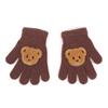 Windproof Warm Mittens Cute Cartoon Bear Full Finger Gloves New Children Gloves  Children