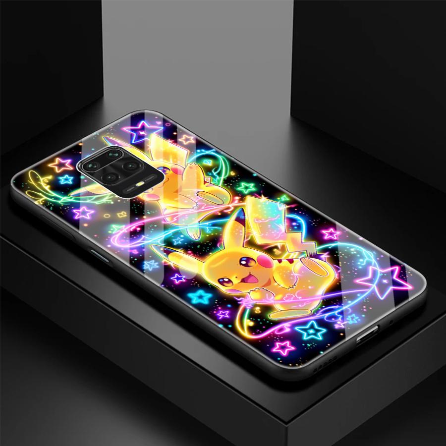 Cute Pokemon Pikachu Luxury Phone Cover Glass Case for Xiaomi Redmi Note 15 14 Pro 10 A2 Plus 13 12S A5 12 10S A1 11