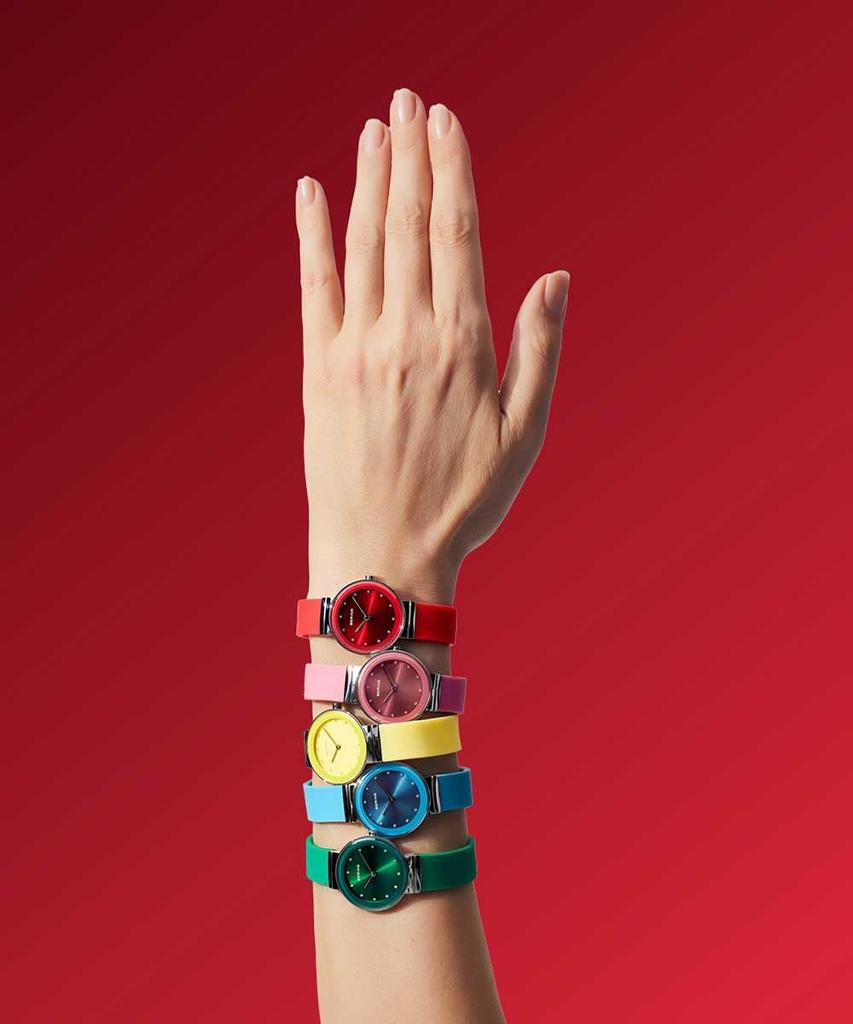 Colorful Summer Watch Red [Bering] 10129-503 Women's