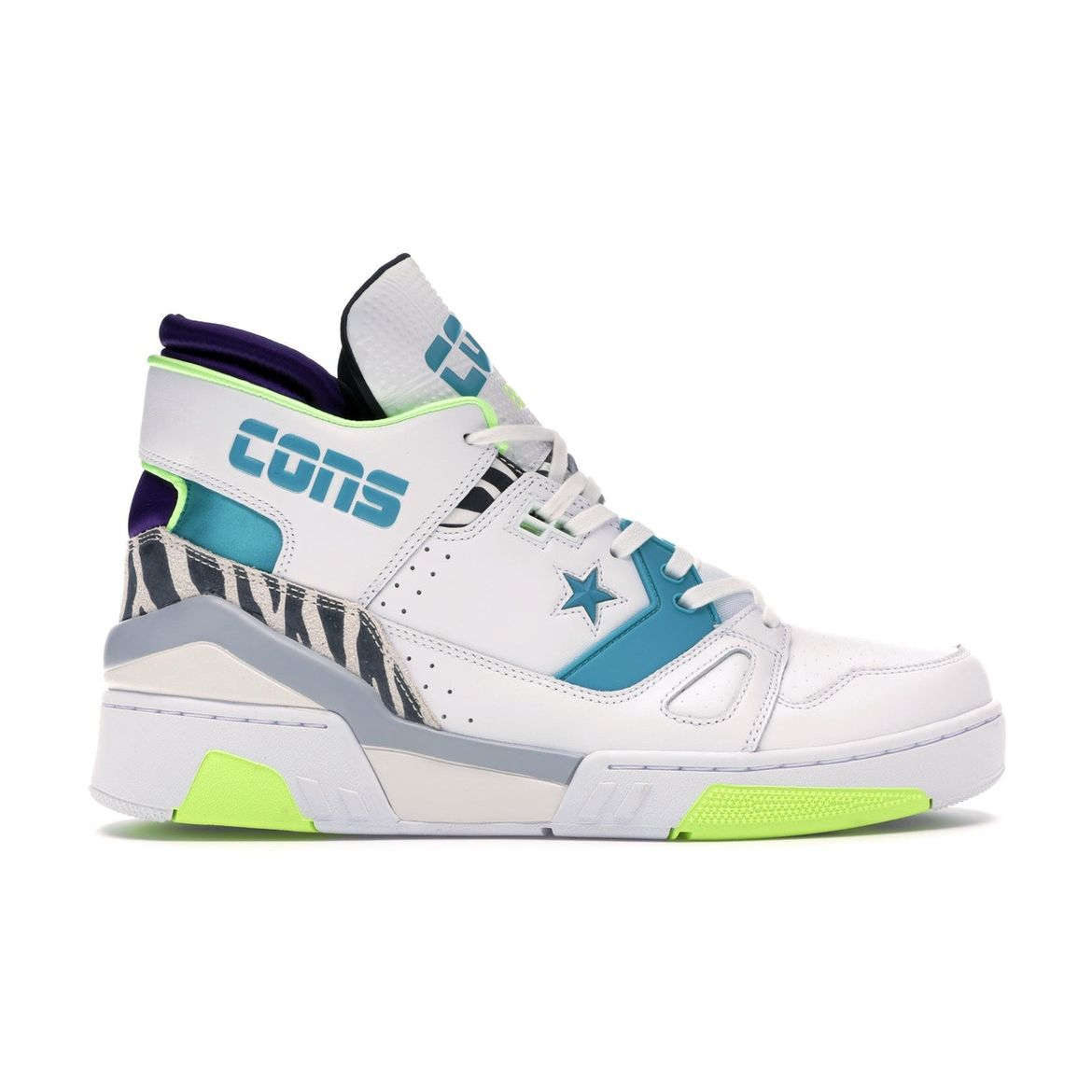 

Converse Just Don x ERX-260 Mid Animal - Бело-бирюзовые кроссовки унисекс Rapid-Teal Court-Purple 163783C