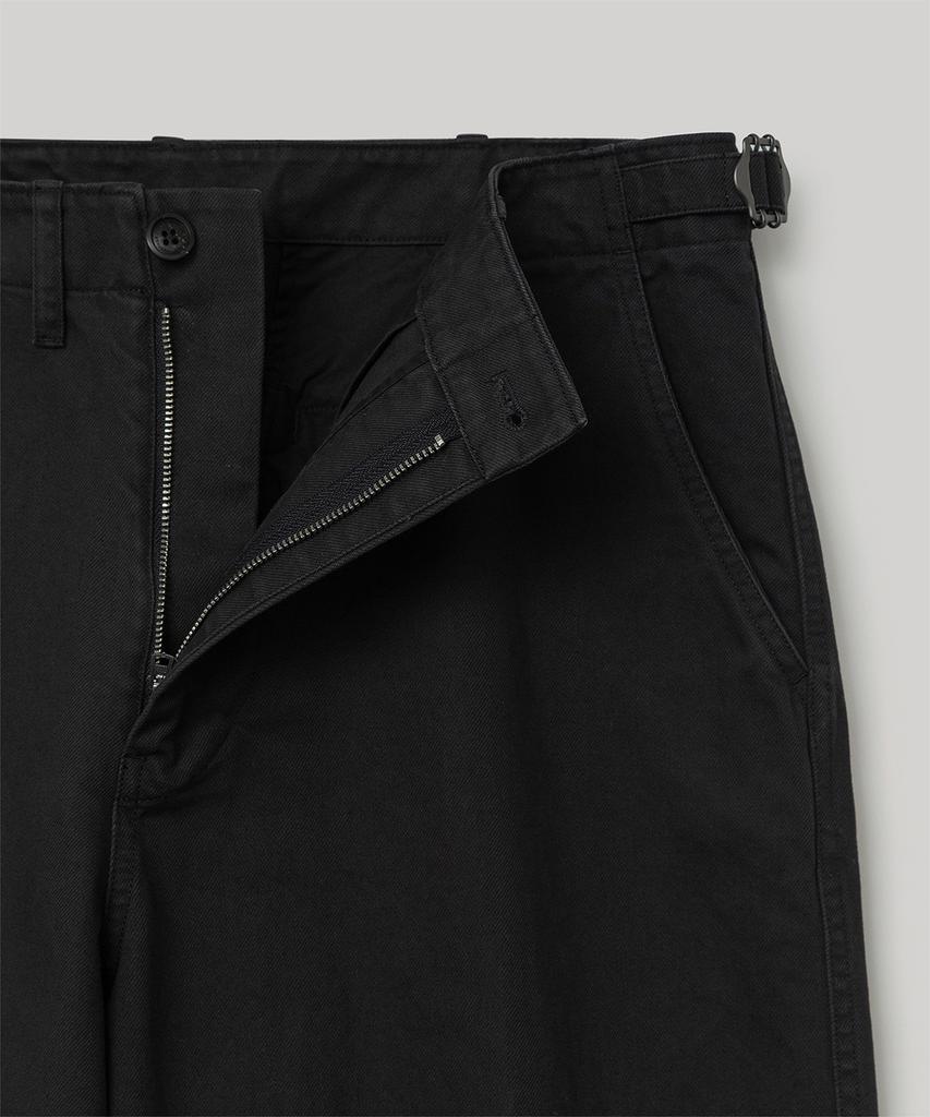 ANOTHER OFFICE French Drill Chino Pants (Black)