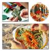 Autumn DIY Embroidery Stitches Practice Kit with Embroidery Hoop Starter Embroidery Kit 29x29cm for Beginners Craft Lovers Gift