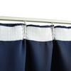 Blackout Curtains with Hooks 2 Pieces Blue 140 x 175 cm