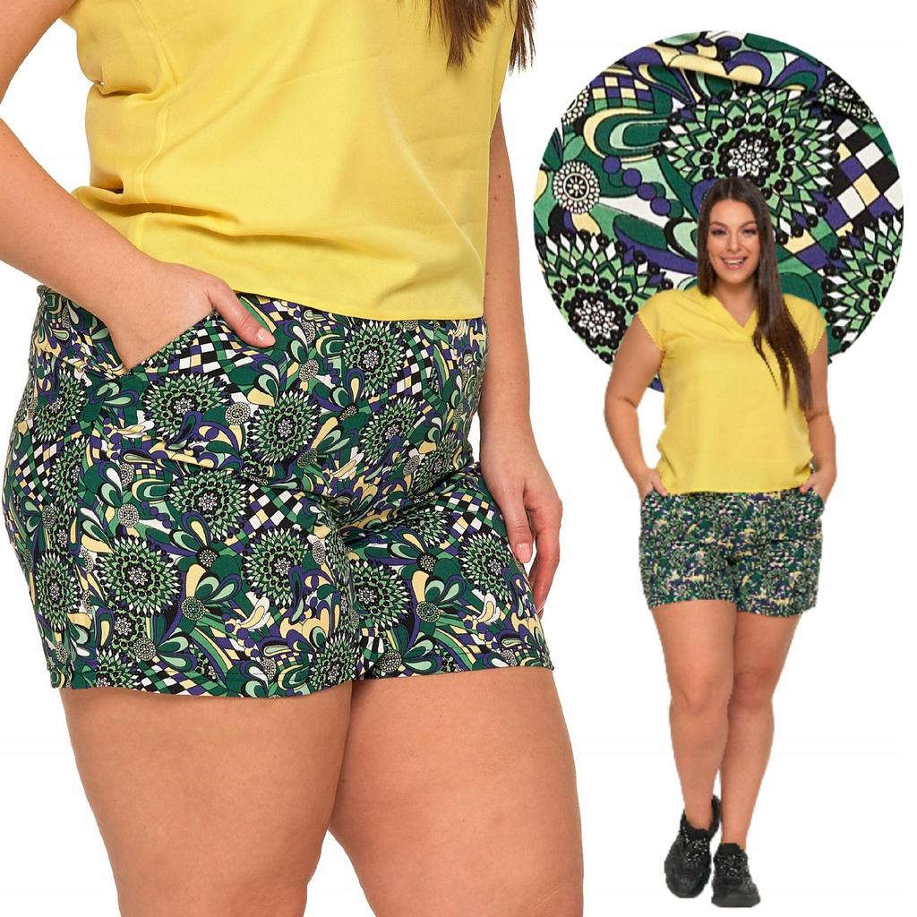SHORTS Women's Comfortable SHORTS Short Viscose Patterned Summer MORAJ S patt2