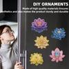15pcs 2D/Flat Acrylic DIY Art Fridge Magnet Refrigerator Sticker Special-Shaped Drill for Adults Beginners Home Decor