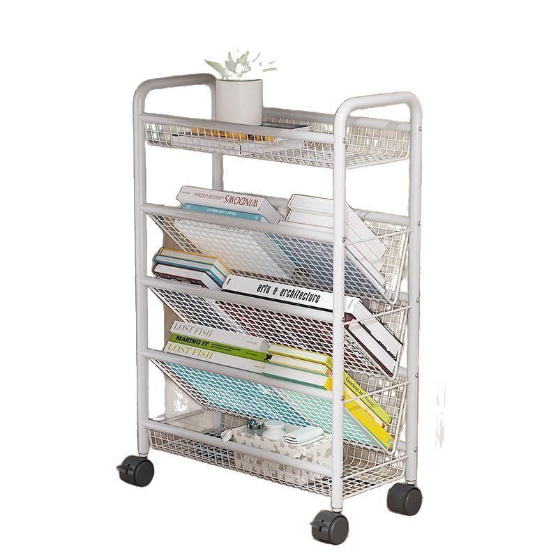 Milin Mobile 5-Tier Storage Bookshelf
