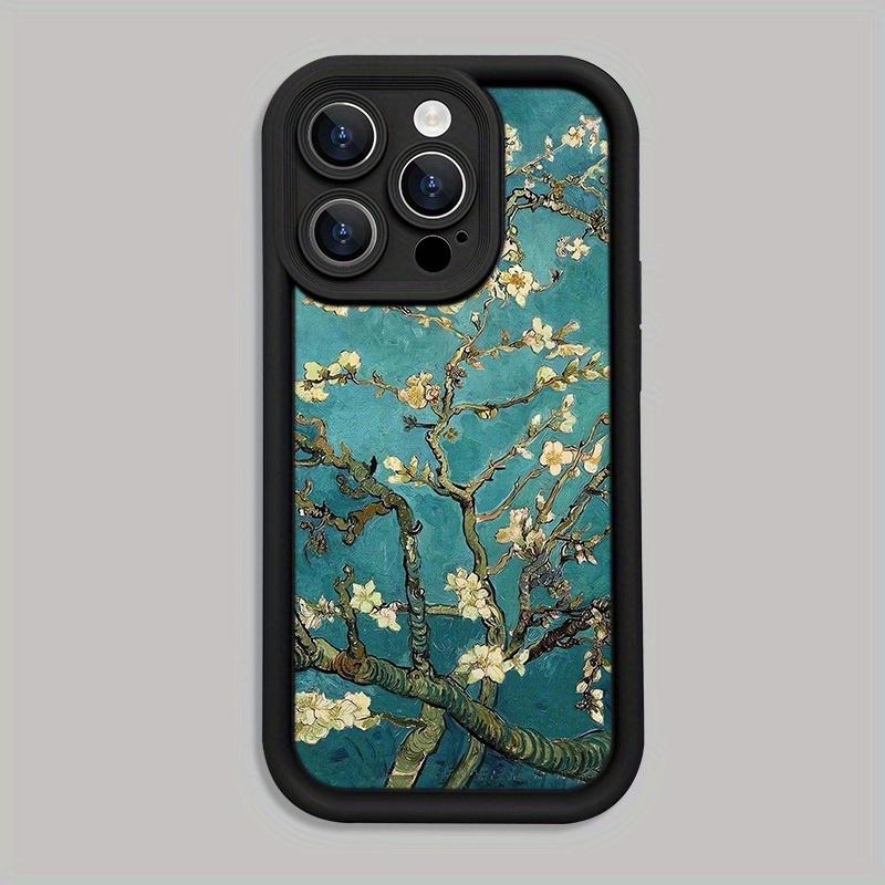 Oil Painting Flower Pattern Mobile Phone Case Suitable for iPhone 17 16 15 14 13 12 11 Pro/ Max /Plus Anti-fall and Shockproof