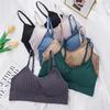 Women Seamless Sports Crop Top Sexy Bra Female Bralette Sleeveless Camis Crochet Tank Underwear Summer Lingerie Tube Top
