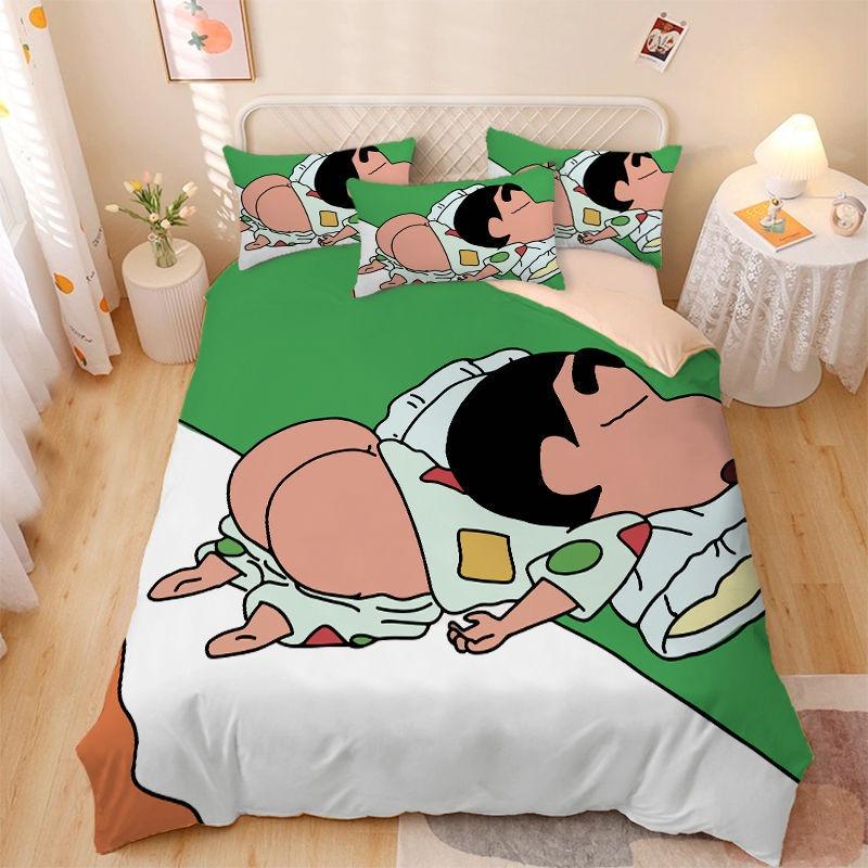 

Bedding Set Crayon Xiaoxin Duvet Cover Pillowcase Cute Room Cartoon Bedroom Decoration Teen Child Adult Bedding Set 200x200cm 135x200cm