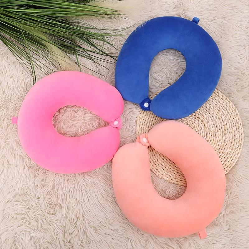 U-Shaped Travel Neck Pillow - Cervical Spine Support for Car, Nap, and Sleeping