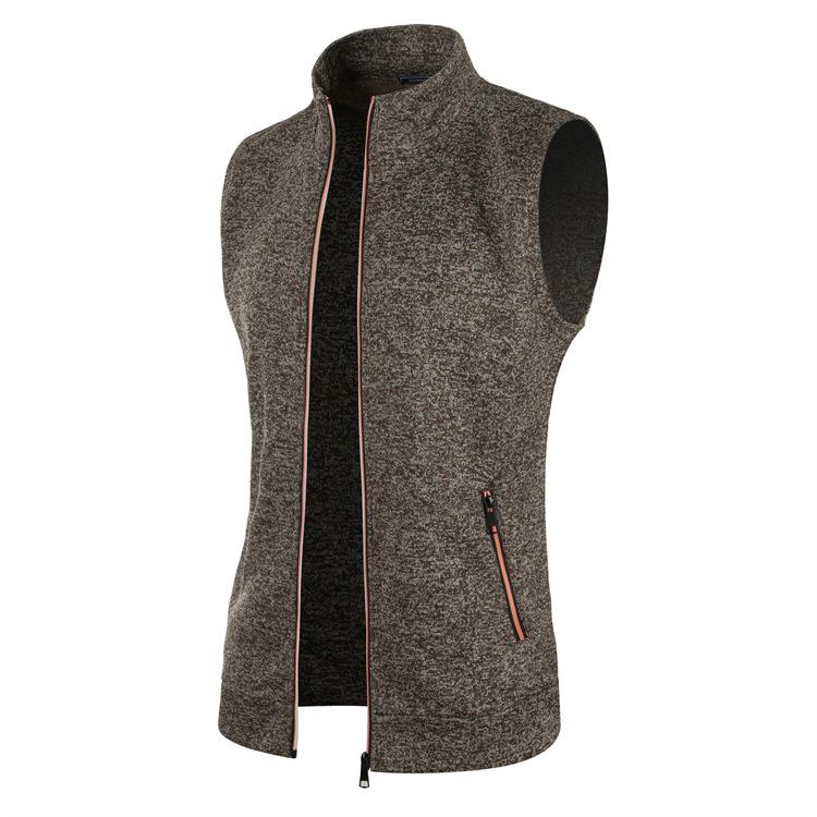 Men's Autumn/Winter Slim Fit Hooded Zipper Fleece Vest