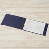 Plus 2 Ring File Super Economy FC-111RF A4-E Horizontal Navy 84-631