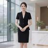 TLLOMAN Damen Kurzarm Business Anzug Set