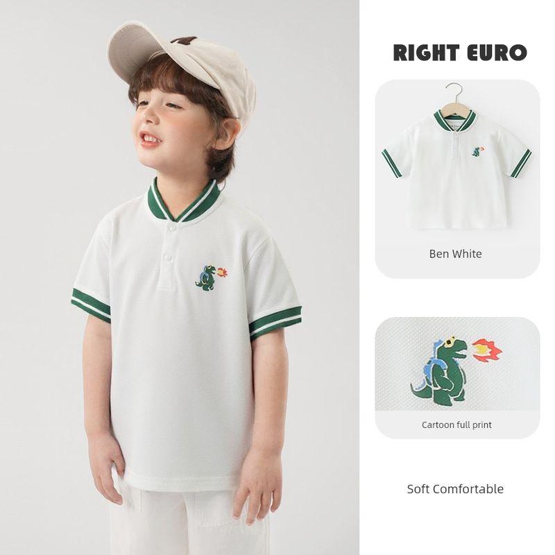 Children's Short-Sleeved Baby's Top Polo Shirt