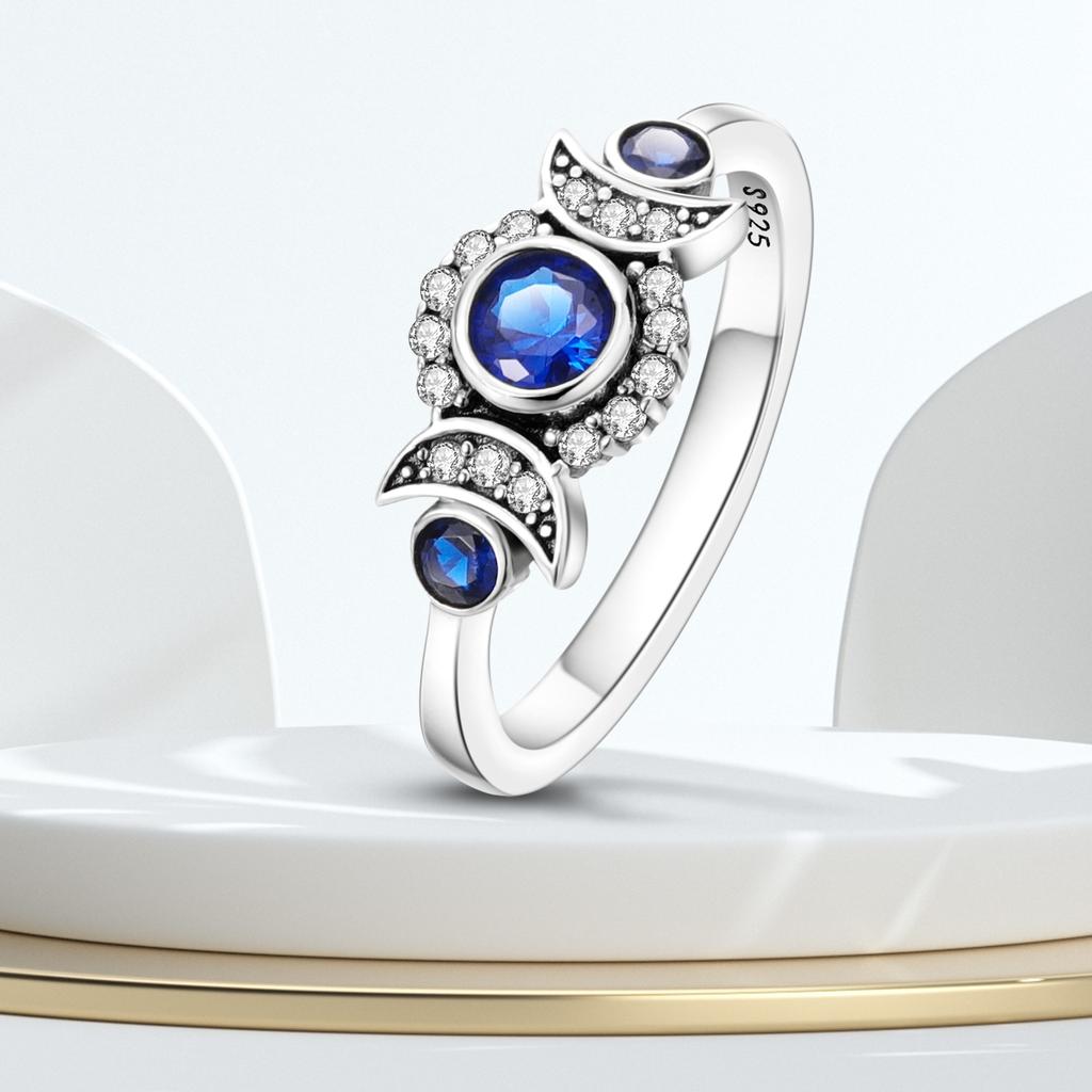 CopperStar Moon Sun Starry Sky Series Closed Ring For Women Valentine's Birthday Gifts Wedding Jewelry Accessory