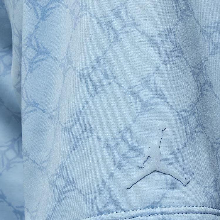 Jordan Pattern All Over Print Short Sleeve Polo Shirt Men tops Light-Army-Blue HV1155-440