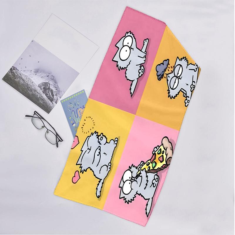 Simon'S Cat Fashion Beach Towel: Ideal for Summer Adventures Soft, absorbent and quick drying suitable for swimming and bathing