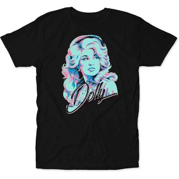 Dolly Country Singer Retro Music Fan Western Cowgirl T-Shirt
