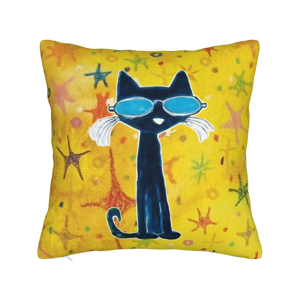 Pete The Cat Cartoon Pillowcase Polyester Cushion Cover Gift Throw Pillow Case Cover Home Dropshipping 18'