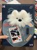 Cute Puppy A5 Binder Jeans Kpop Photocard Collect Book 4grid 3inch Photo Holder Idol Photo Album Loose-leaf Notebook
