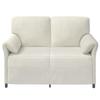 2 Seater Sofa Cream 138 X 83 X 95 Cm Velvet