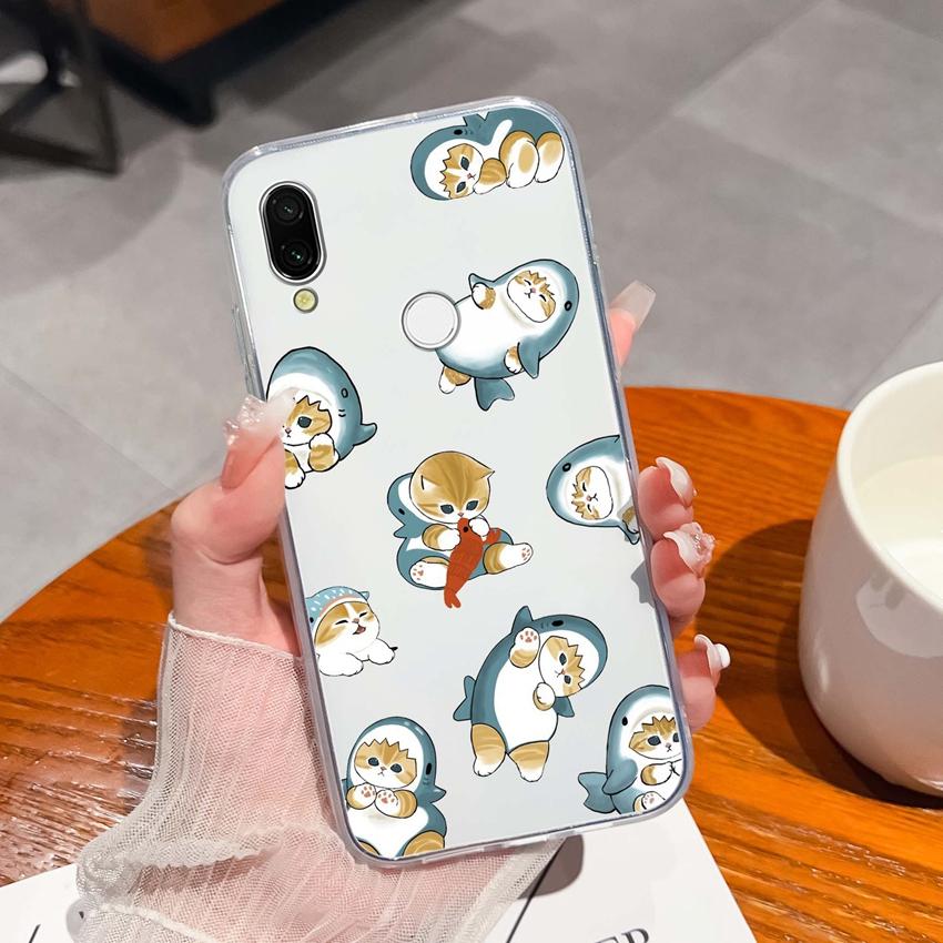 Für Xiaomi Redmi 7 7A 8 9C 9T 10A Mode Buchstaben Handytaschen Ultradünne Transparente TPU Staubdichte Schutz Weiche Rückseite Für Xiaomi Handyhülle