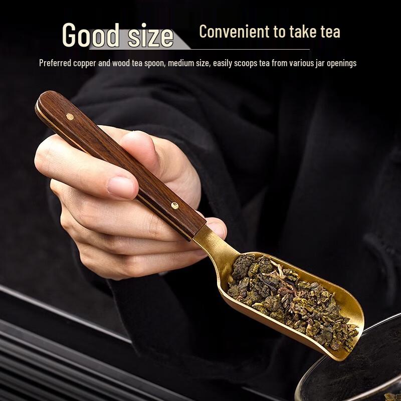 Ebony Copper Wood Tea Ceremony Six Gentlemen Set