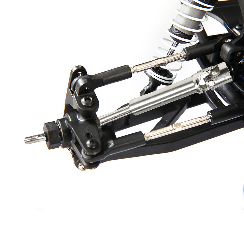 Machined Stainless Front Rear Steel Drive Shaft Universal Joint Driveshaft for 1/10 RC Truck SLASH Rustler Stampede Hoss Upgrade