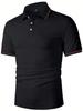 Essential Men's Short-Sleeve Polo Shirt, Contrast Stripe Design, Casual Wear.