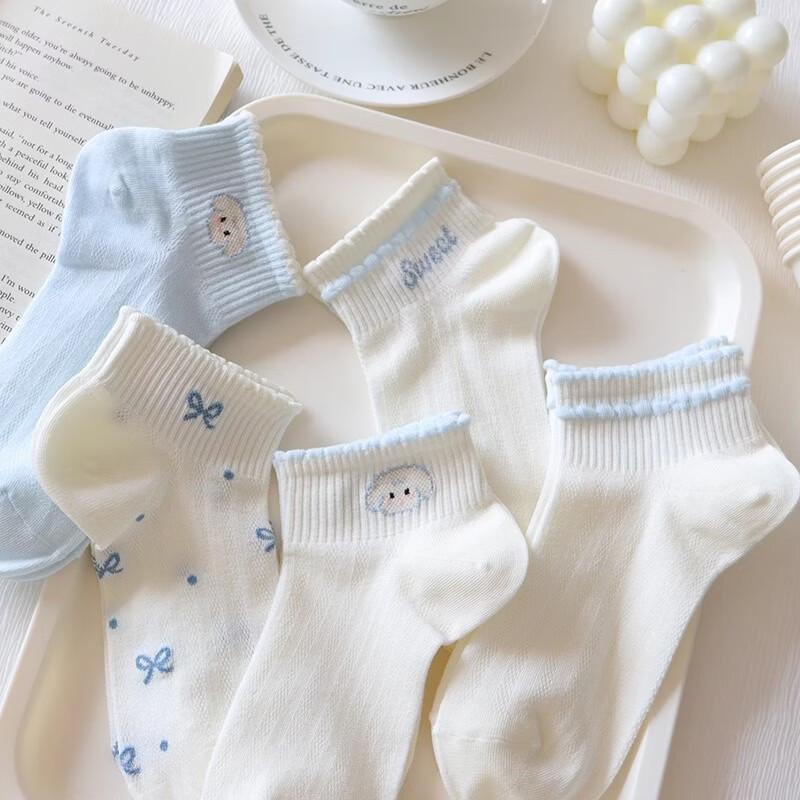 Yishan Yisi Women's Low-Cut Cotton Boat Socks (10 Pairs)