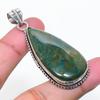 Natural Bloodstone Gemstone Handmade 925 Sterling Silver Pendant 2.25" AP-15390