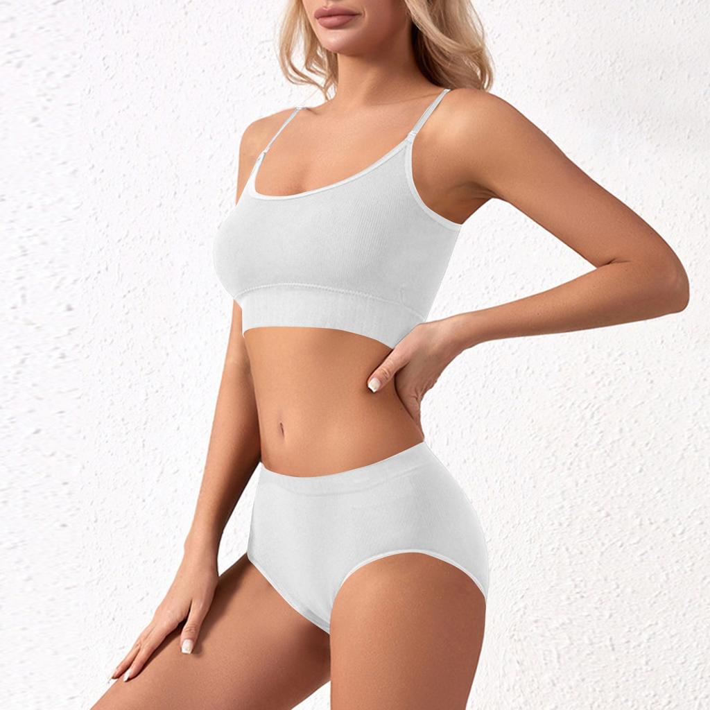 Women's Y Back Sports Bra - Padded Low Impact Spaghetti Thin Strap Workout Yoga Top