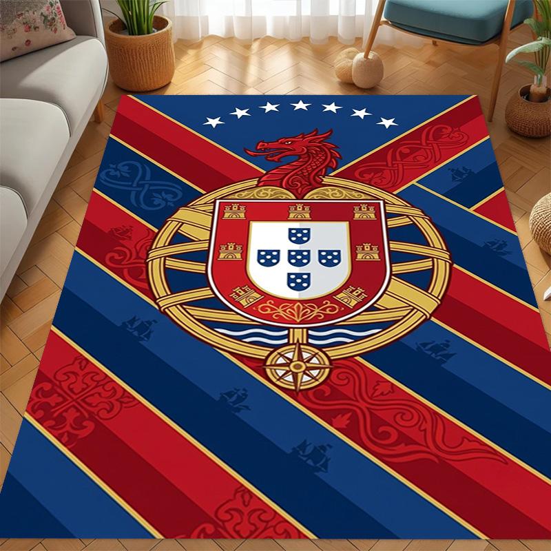 Royal Emblem Fabric carpet Living room and bedroom mats Doormat Art Christmas gifts Doormat