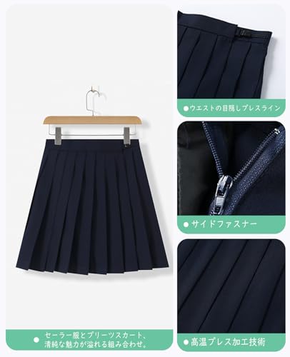 [NOKIJP] Authentic Sailor Uniform with Buttons, 6 Colors, JK Cosplay, Short Sleeve, Long Sleeve, Adult, High School Girl Uniform, Ranking, Women's Sai