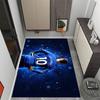 Blue Energy Soccer Player Area Rug Design for Outdoor Bedrooms Decorate room Dining Room Antislip Carpet Anime Office Decor Spiritual Gift