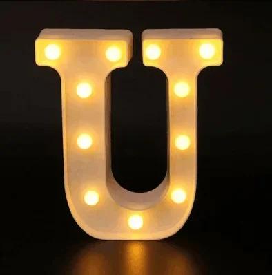 Wedding Decorative Name Number letters LED Lights Luminous Number Lamp Party Baby Bedroom Decoration Home Night Light