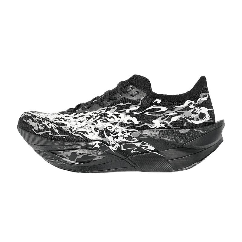 New Anta C202 6.0 PRO Cushioning, Wear Resistant Low Top Carbon Plate Racing Running Shoes Men's Black White Gray 112535576-1