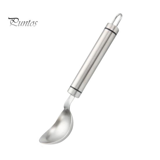 

Ложка для мороженого из нержавеющей стали, удобная ручка, эргономичный дизайн, инструмент для любителей десертов, столовые приборы для десертов серебряный