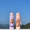 800ml Capybara Water Bottles Cute Capybara Drinking Bottle Transparent Plastic Cup  Coffee Cups