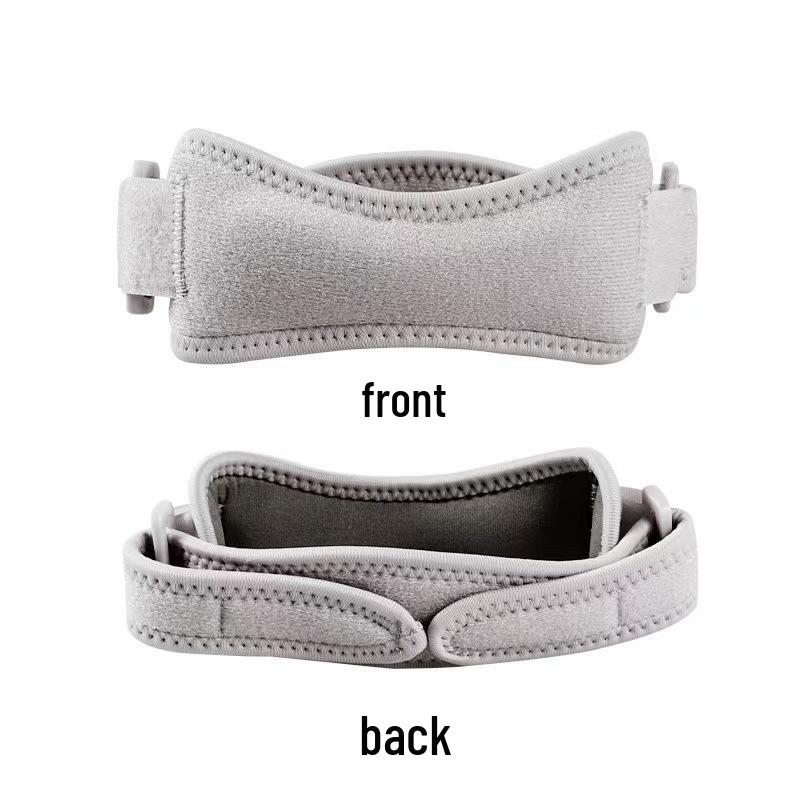Breathable Silicone Knee Support Strap for Sports - Shock Absorption for Running, Cycling, Badminton, and Hiking